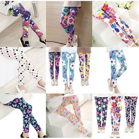 GROSIR CELANA  LEGGING  ANAK PEREMPUAN BAYI MOTIF CALLYSTA 