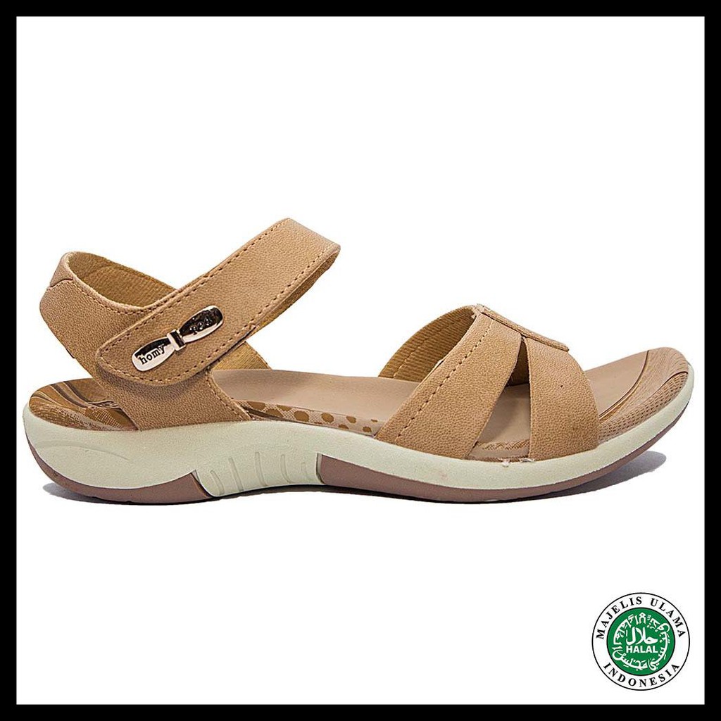 {BISA COD} Homyped Tamara TN32 Sandal Wanita Krem BERMUTU Kode 917