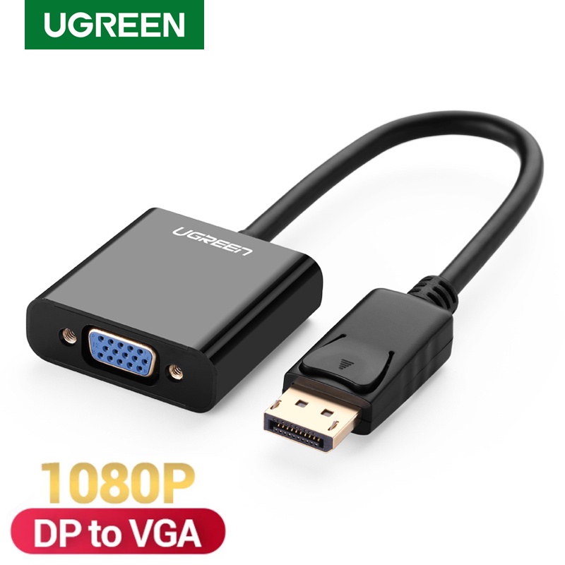 Ugreen Kabel Adapter Konverter DisplayPort 1080P Ke VGA Male Ke VGA Female