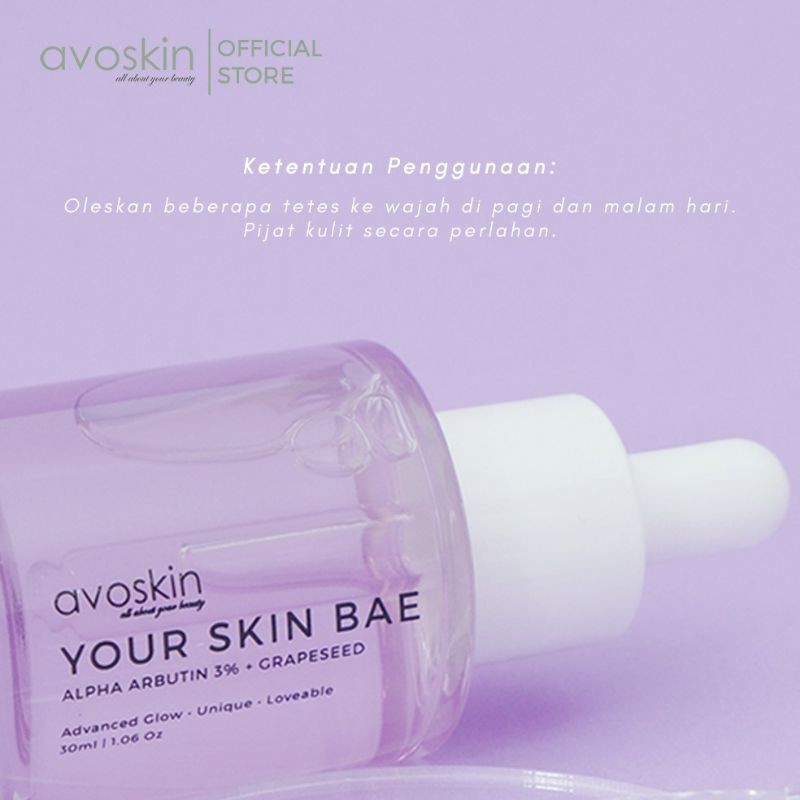 Avoskin Your Skin Bae Alpha Arbutin 3% + Grapeseed