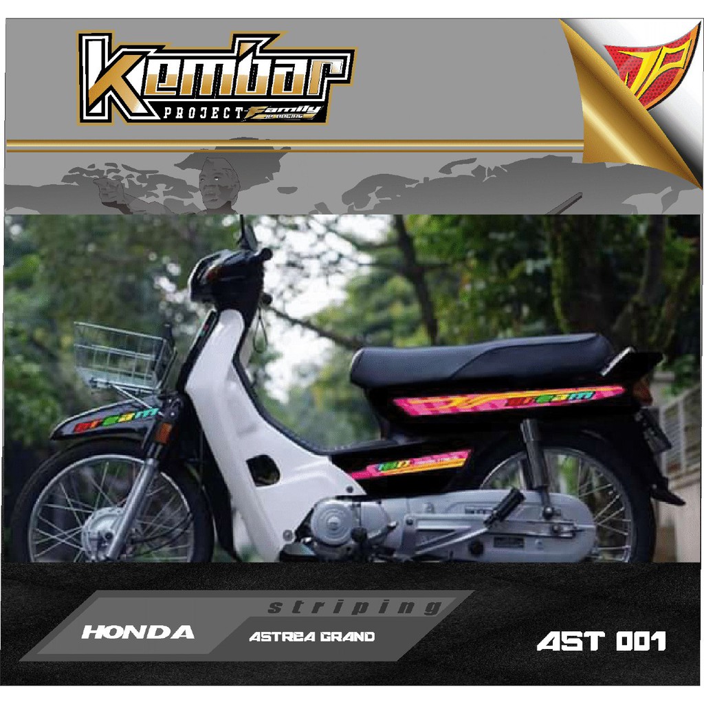 Jual COD Stiker Striping Variasi Lis Motor Astrea Grand Motif Airbrush Grafis Elegant Kode 01racing Indonesia Shopee Indonesia