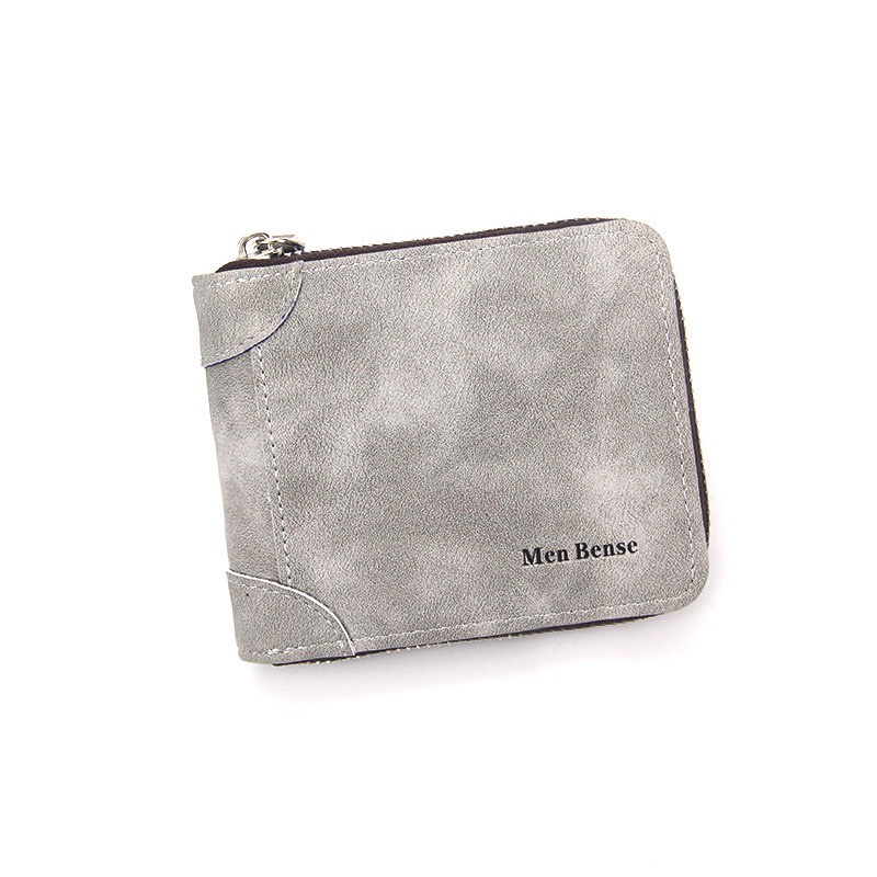ORIGINAL MENBENSE D5503 DOMPET LIPAT ZIPPER SLETING KULIT SINTETIS TEMPAT KOIN