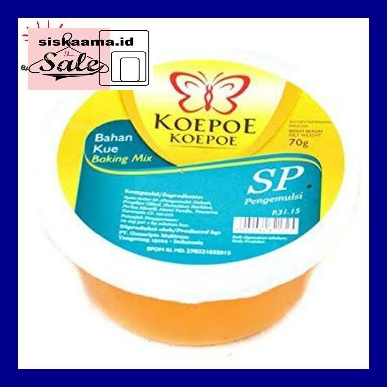 

A40D0Yh Koepoe Koepoe Sp, Emulsi, Pengembang Kue 70 Gram D50Tr40V