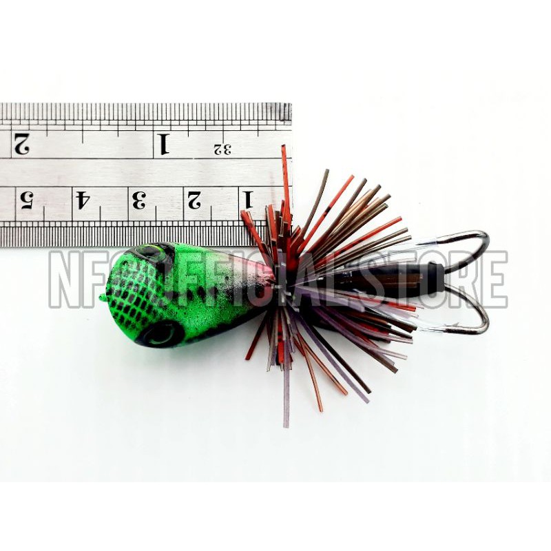 Mini jaws frog / Mini jump frog JF 3cm/5,5gr Umpan casting Gabus dan Toman, LULUS TEST ACTION, GEOL