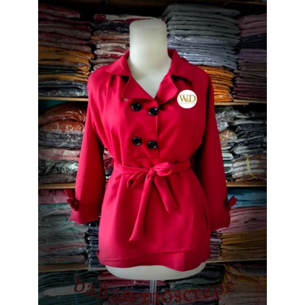 ORSA BLOCK COLOR PATTERN SHIRT | KEMEJA WANITA | PATTERN SHIRT BLOUSE BANGKOK MOSCREPE-3