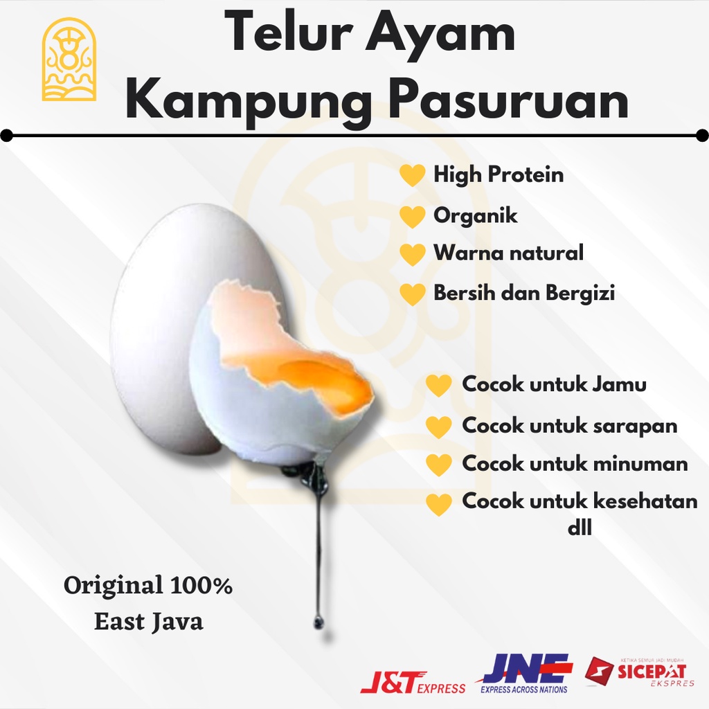 

TELUR AYAM KAMPUNG/ TELUR JAWA/ TELUR PUTIH/ TELUR ARAB/ TELUR PROTEIN TINGGI/ TELUR BERGIZI/TELUR OMEGA/ TELUR PASURUAN/ TELUR PETERNAK/ TELUR STMJ/ TELUR JAMU/ TRAY EGG/ WADAH TELUR/ TELUR BERNUTRISI