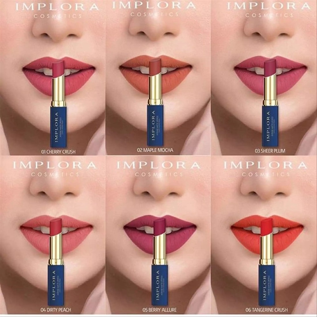 Implora Lipstick Intense Matte Rumah Cantik 354 Lipstick Cantik Yang Membuat Hasil Makeup Bibir Lebih Matte