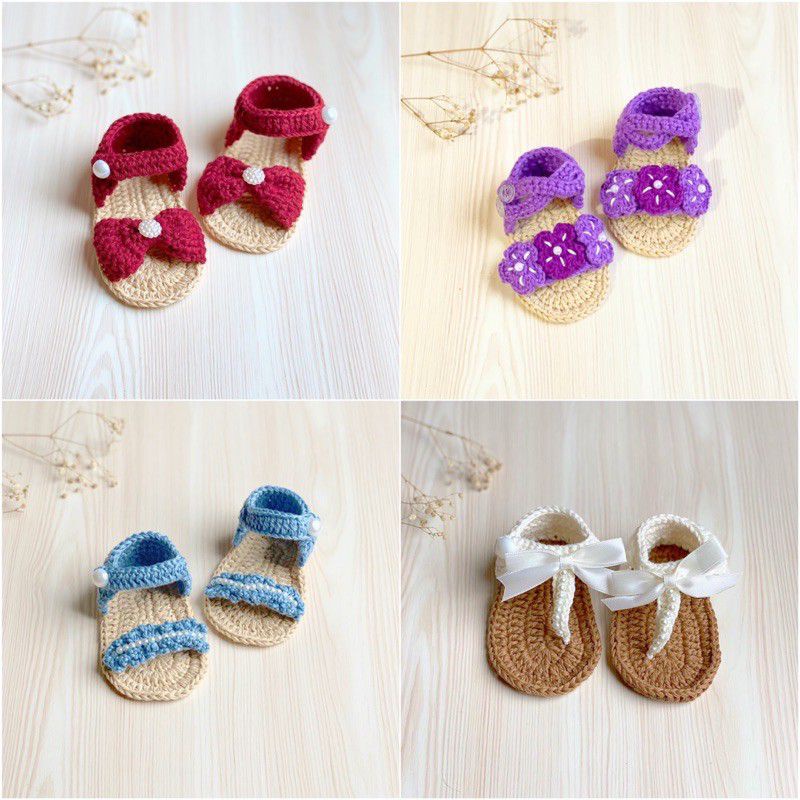 sandal rajut bayi prewalker. neychan