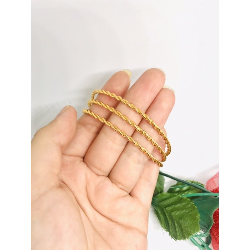 Gelang keroncong set3 Dewasa Emas 24k Xuping