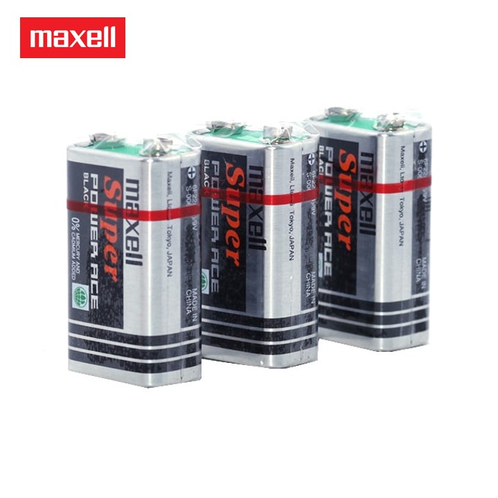 Baterai Kotak 9V Maxell Original Battery Super Power Ace