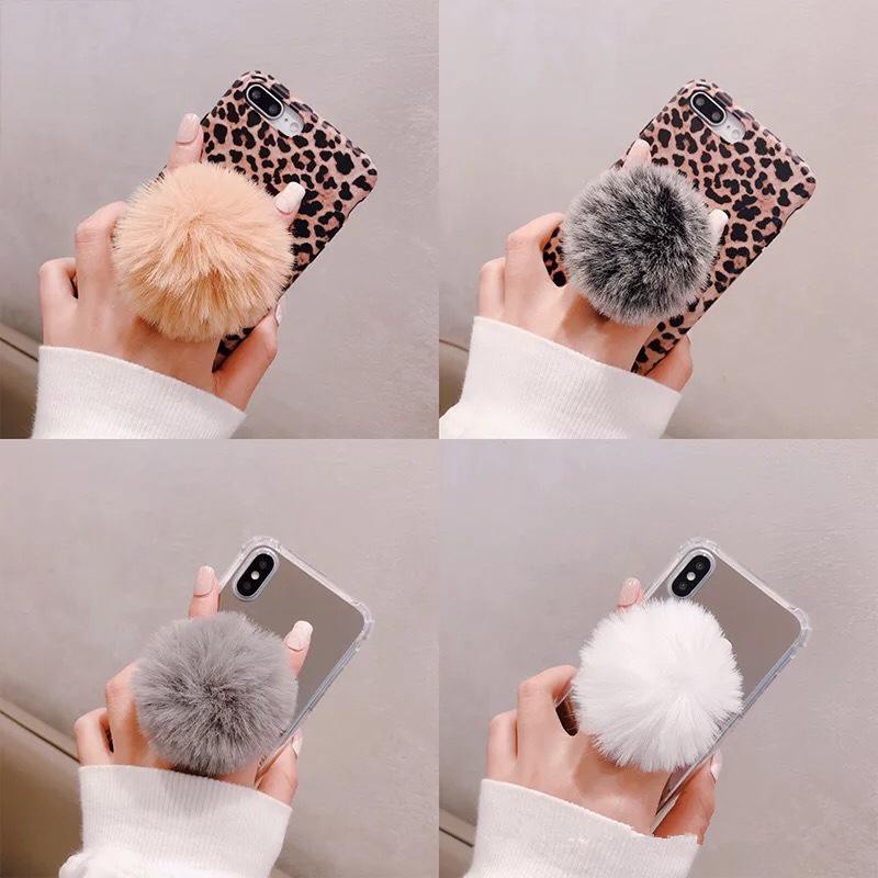 POP SOCKET POMPOM 3D POP SOCKET BULU WARNA AKSESORIS HP MH.ID