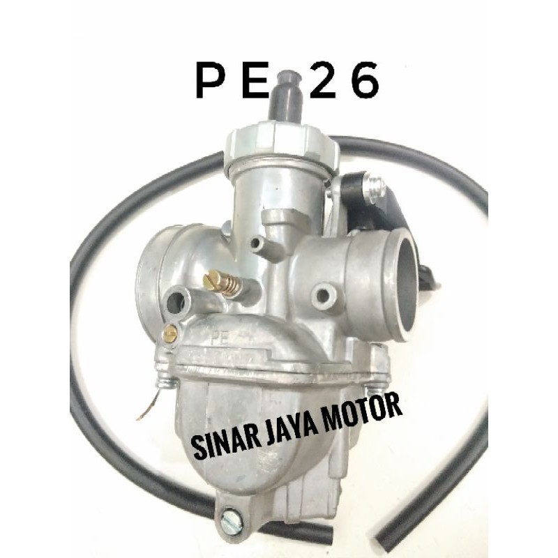 Karburator pe 26 keihin tutup cnc karbu pe 26 keihin power jet  tutup cnc not tk moto1 tdr koso uma
