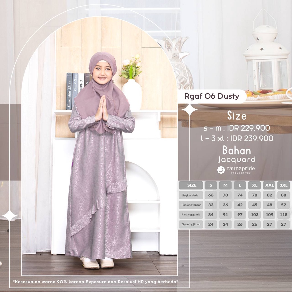 Rauna Sarimbit Keluarga / SR - 06 Dusty / Fashion Muslim