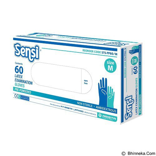 Sensi Latex Examination Gloves Sarung  Tangan Karet