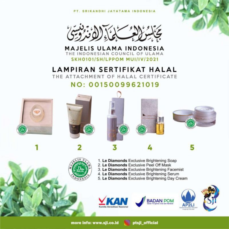 Le Diamonds Herbal Soap Propolis 100% ORIGINAL