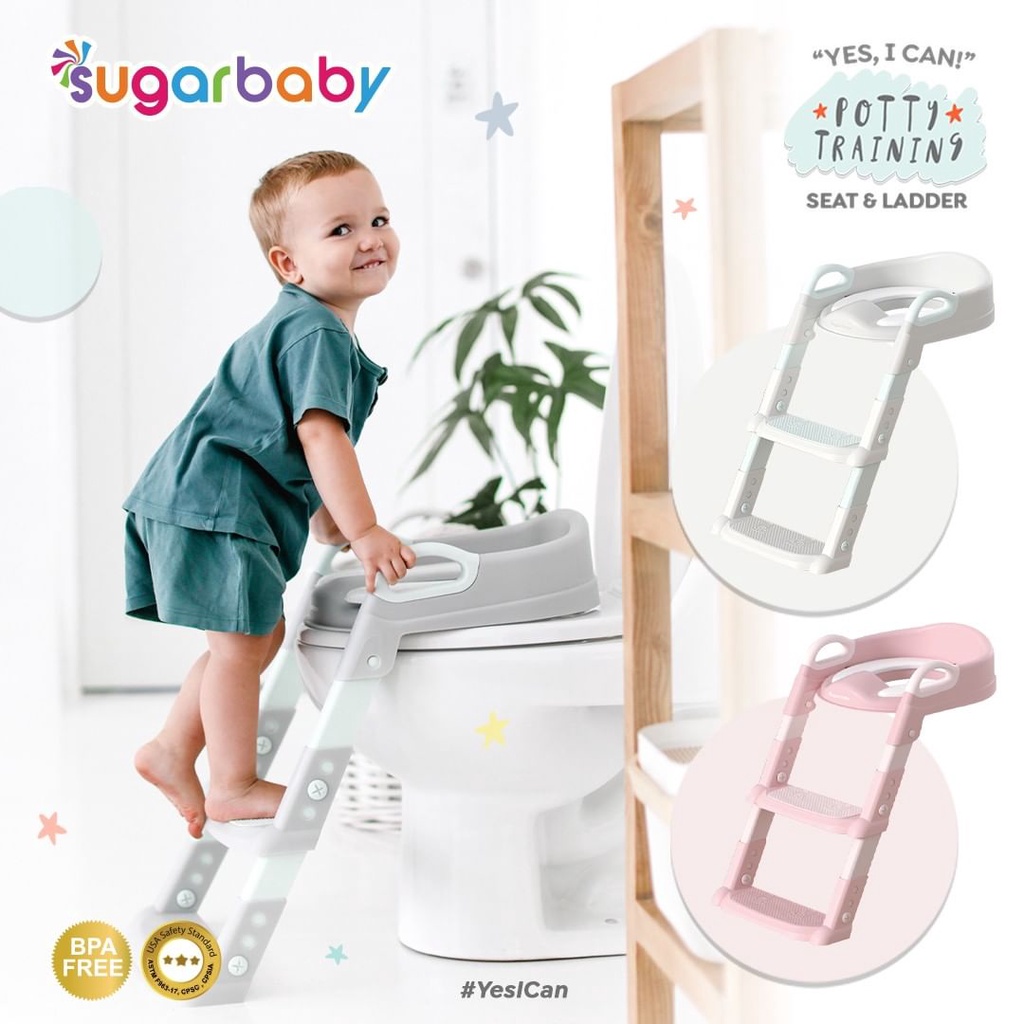 SUGARBABY POTTY TRAINING SEAT&amp;LADDER / POTTY SEAT TOILET TRAINING ANAK