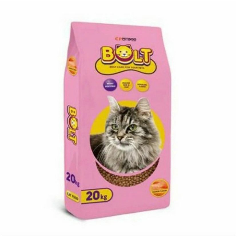 Bolt 20 Kg Makanan Kucing Kering 3 varian (Khusus gosend dan grab)