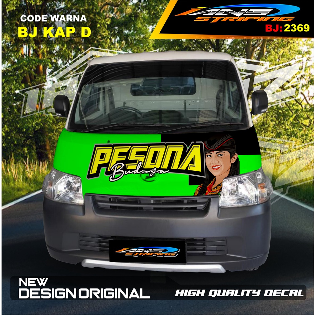 DECAL STIKER KABIN DEPAN MOBIL GRANMAX PICK UP / VARIASI STIKER KABIN DEPAN PICK UP / DECAL STIKER KABIN CARRY PICK UP L300 DLL