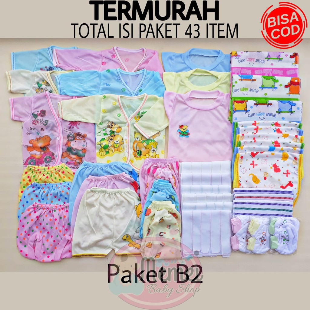 Paket perlengkapan bayi lahir B1 dan B2 baby newborn BONUS TAS