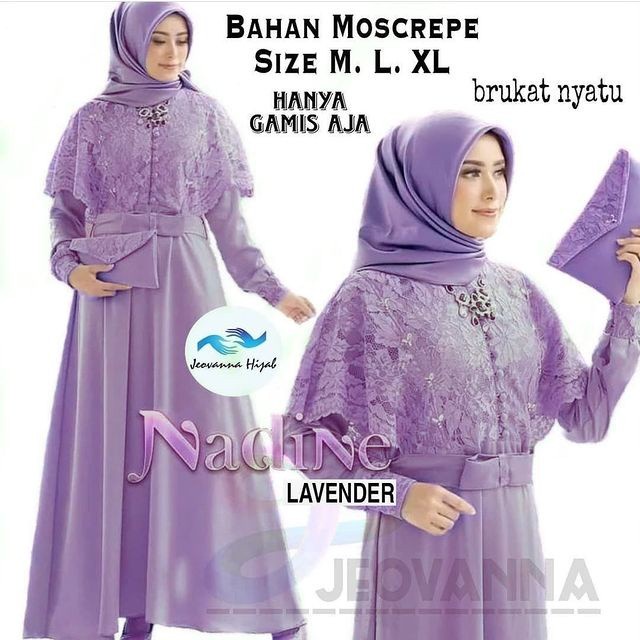 brokat 2021 Baju MAXY Gamis Wanita TERMURAH LEBARAN NADINE Wanita Musl