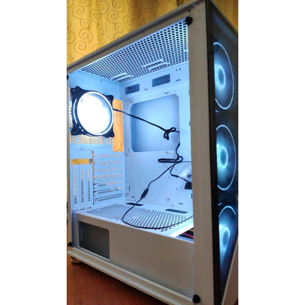 Casing Enlight Rampage 4 Fan - ATX - Gaming Case Engliht Rampage With 4Fan RGB