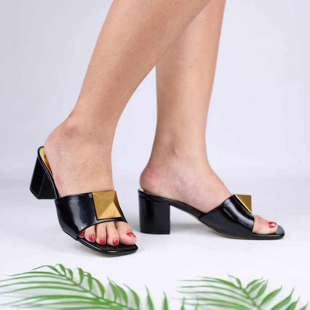 [7.7 Boombastis Sale⚡] - SENDAL WANITA VG AKSEN GOLD HIGH HEELS SANDAL VGS004 PREMIUM IMPORT