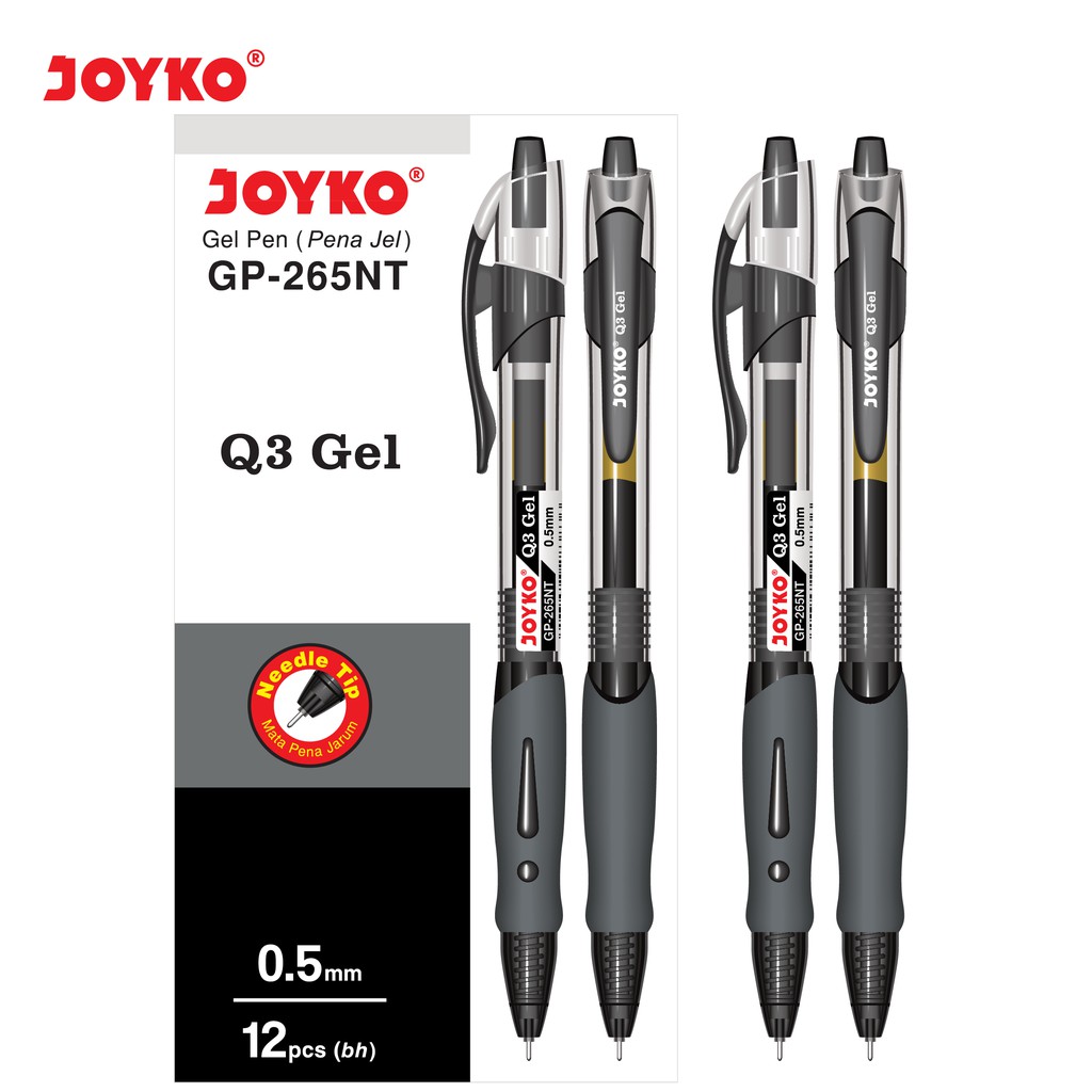 Gel Pen Pulpen Pena Joyko GP-265NT Black Q3 Gel 0.5 mm 1