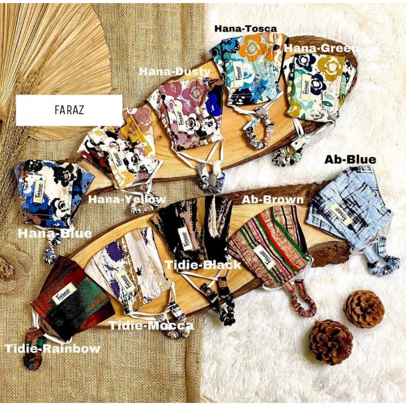 FARAZ masker 3D tie die series/ masker 3D tie dye/ masker 3D tiedie