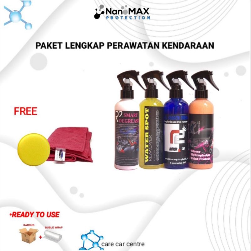 Perawatan kendaraan/sealant guard/wax mobil/pengkilap body motor/poles body/smart degreaser/waterspo