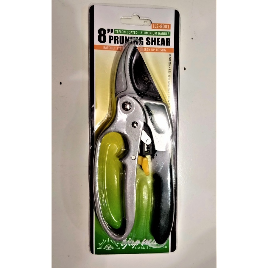 TJAP MATA JLS-8001 Gunting Dahan Rachet 8 Inch - Batang Bunga Stek Ranting GERMANY