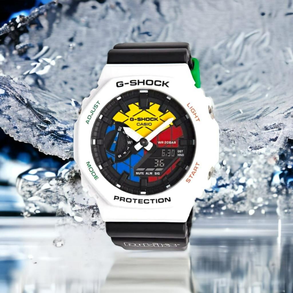 GSHOCK RUBIK'S CUBE LIMITED EDITION!!!!! JAM TANGAN PRIA WANITA UNISEX GA 2100 CASIO GSHOCK ANTI AIR DUAL TIME