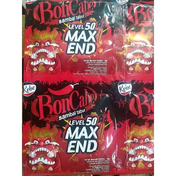 

Bon Cabe Sambal Tabur Max End 3gr x 12pcs