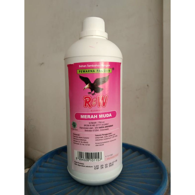 

Pewarna Makanan Cair MERAH MUDA 750ml R&W