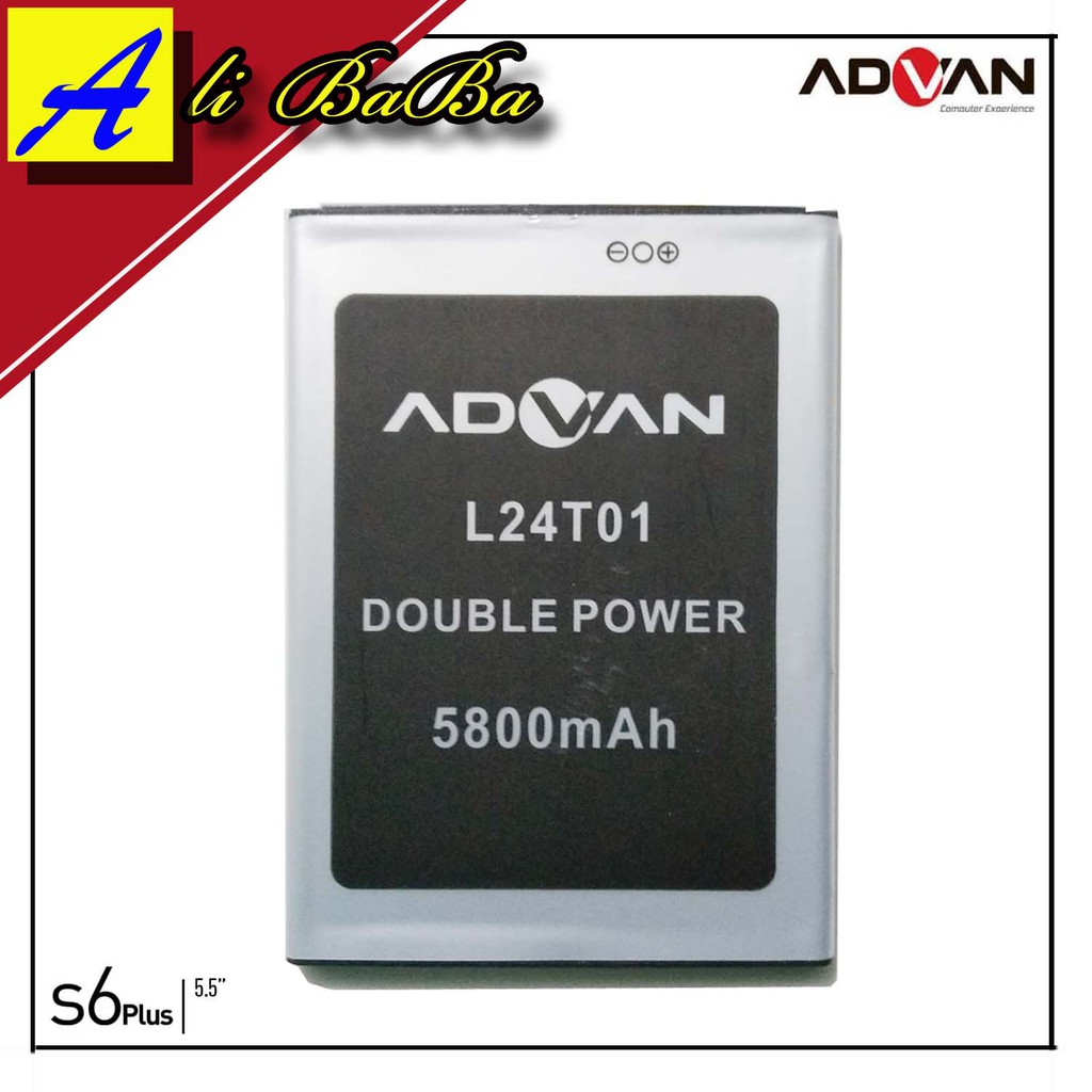 Baterai Handphone Advan S6 Plus - L24T01 Double Power Advan S6 Plus Batre HP Advan S6 Plus Batu