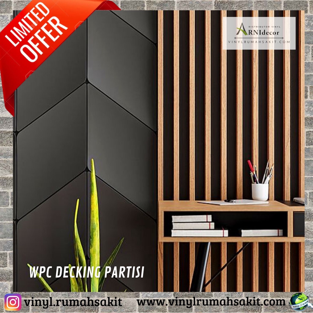Decking WPC Partisi Ruangan KA40S25 | KA50K50 | KA80K40 | KA90S40