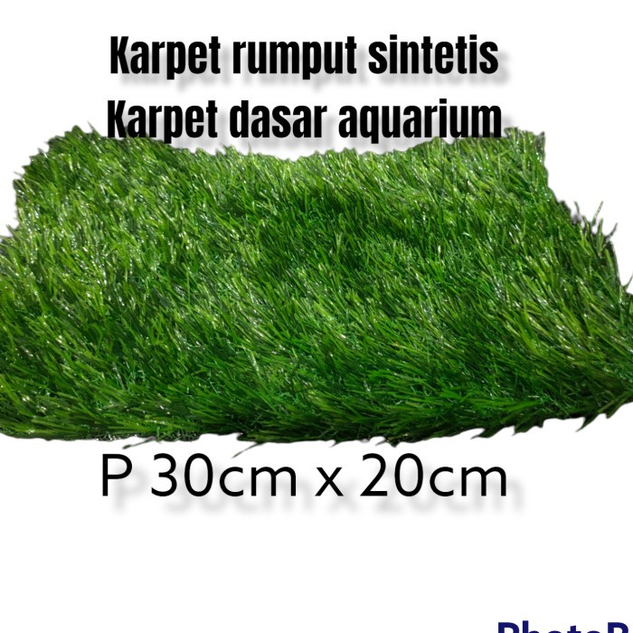 rumput sintetis karpet dasar aquarium 30x20cm rumput karpet aquascape