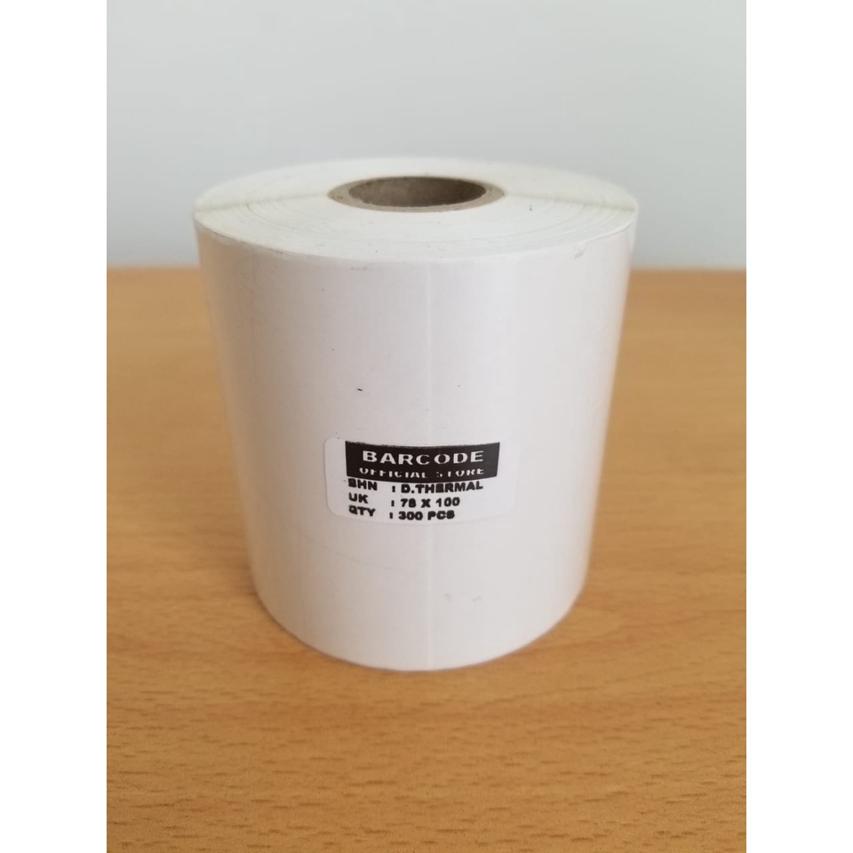 Stiker Label Barcode Thermal 78x100 mm / 78 x 100 mm / 78x100mm 300pcs