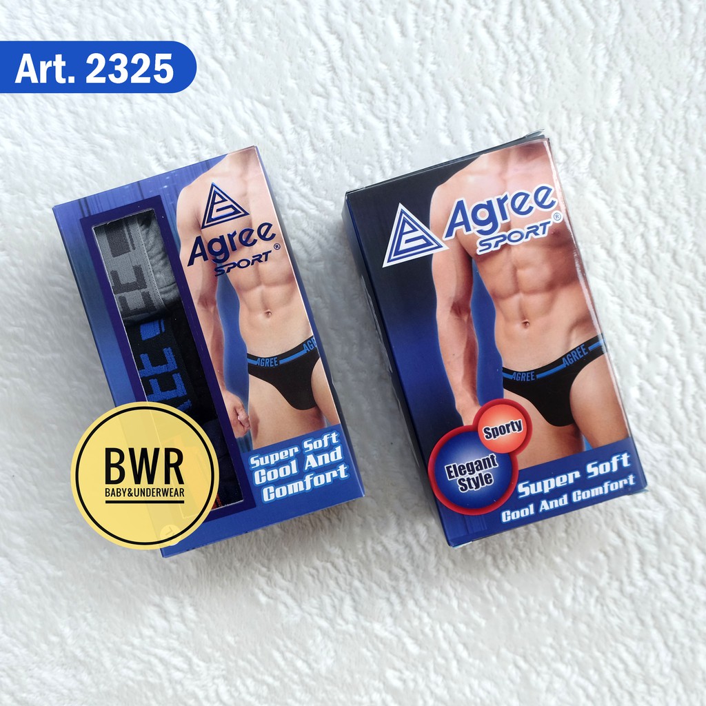 [ 3pc ] AGREE | CD AGREE 2317 2321 2322 2323 2325 2326 2328 2330 / Celana Dalam Pria Agree Sport / CD Boxer Agree Terlaris