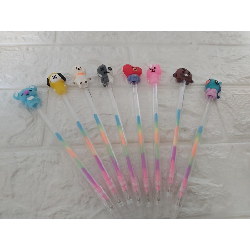 

pulpen BTS gel pelangi (1pcs)