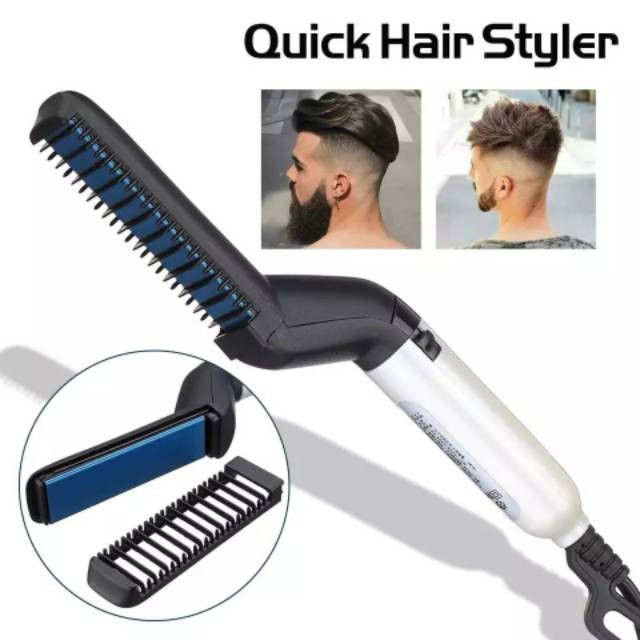 Catok Sisir Rambut Modelling Comb, Han River Sisir Pelurus Rambut, Sisir Elektrik Listrik Pria