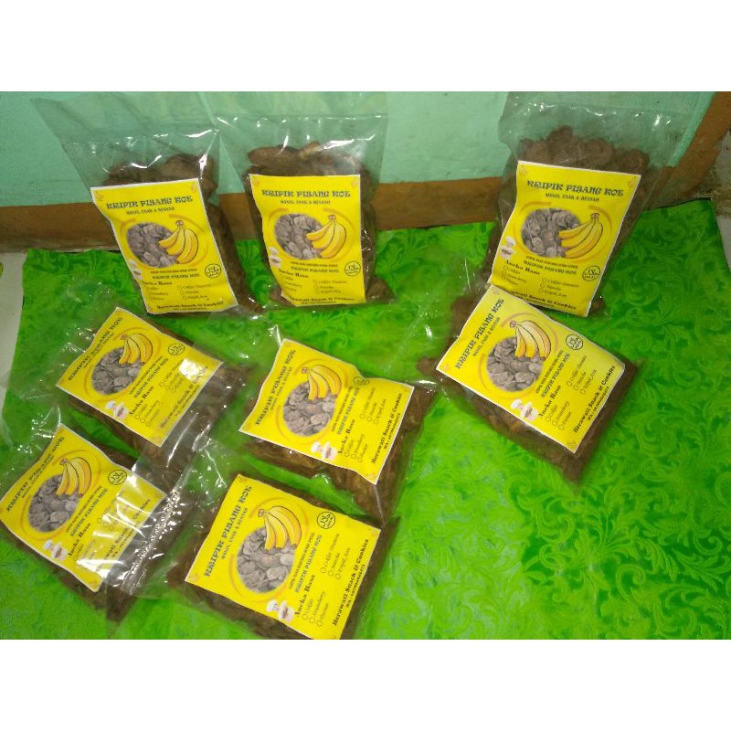 

keripik pisang kepok, kemasan 500 gr