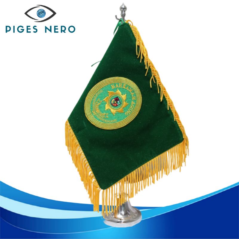 Bendera Meja Mahkamah Agung MA Bordir + Tiang Stainless