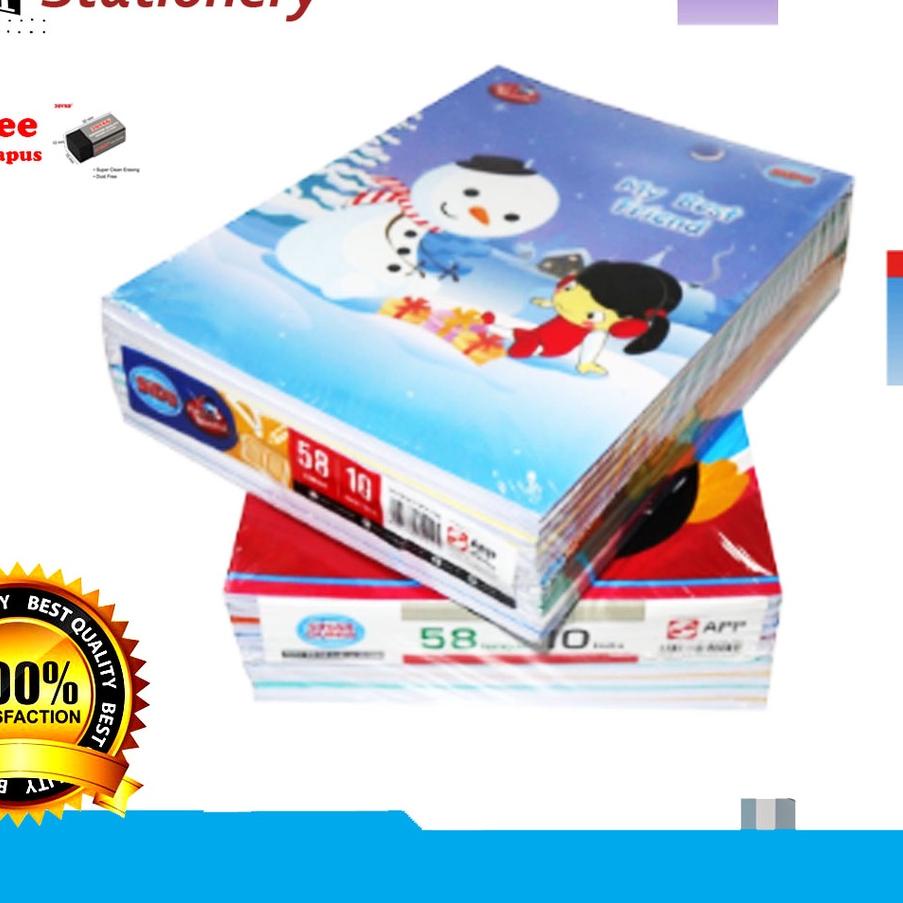 

TREN MASA KINI Buku Tulis SIDU isi 58 Lembar - 1 pack isi 10 Buku GF6;
