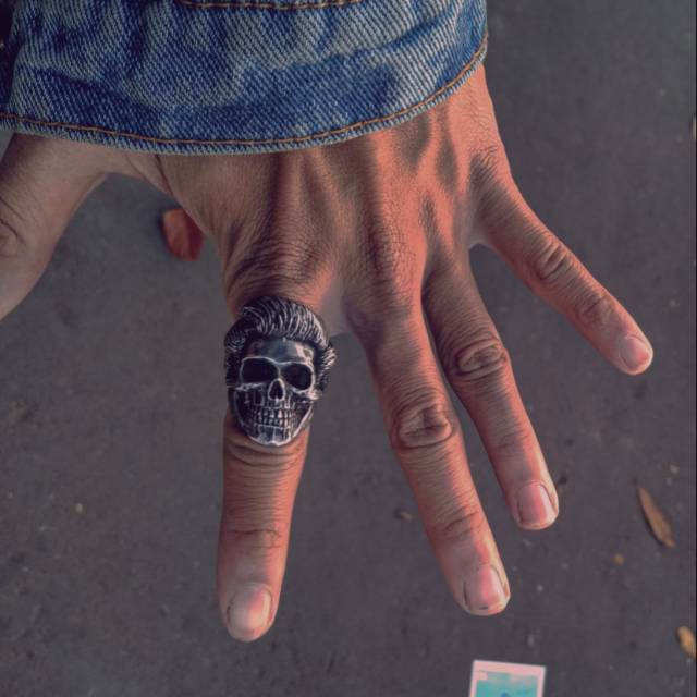 Skullring - ringskull - cincin tengkorak - fourspeed metalwerks pompaskull original