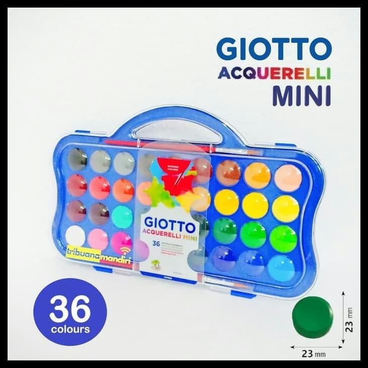 

BISA COD GIOTTO ACQUERELLI MINI 36 WARNA WATERCOLOR CAT AIR WATERCOLOUR ANAK TERBAIK 11