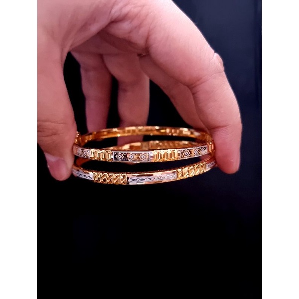 Gelang Emas Model Bangkok Berat 3gr Kadar 375