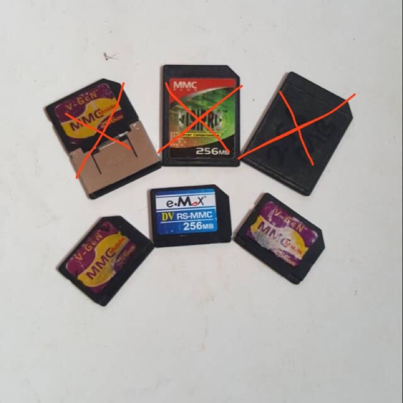 Memory card MMC 256mb for hp jadul nokia symbian