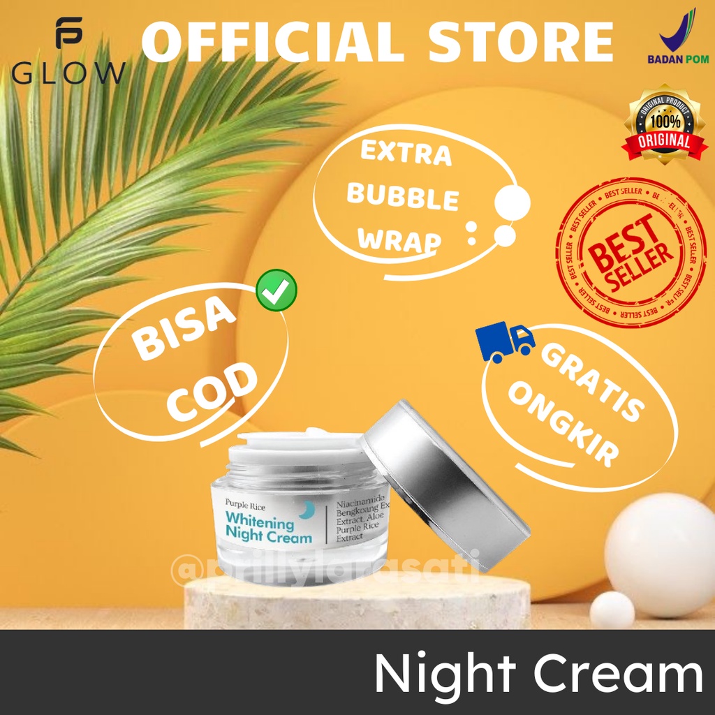 PS GLOW Whitening Night Cream | Original BPOM Official Store PSGLOW PS STORE GLOW