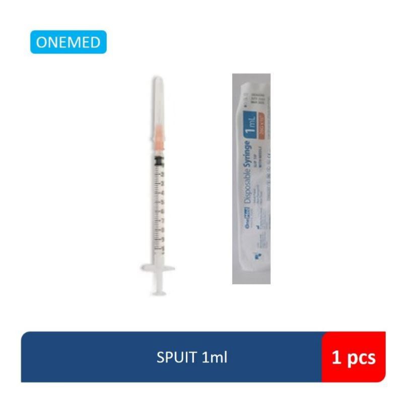 Suntikan Syiringe Spuit kecil Ukuran 1 cc / ml  jarum suntik kucing ayam kelinci Dll