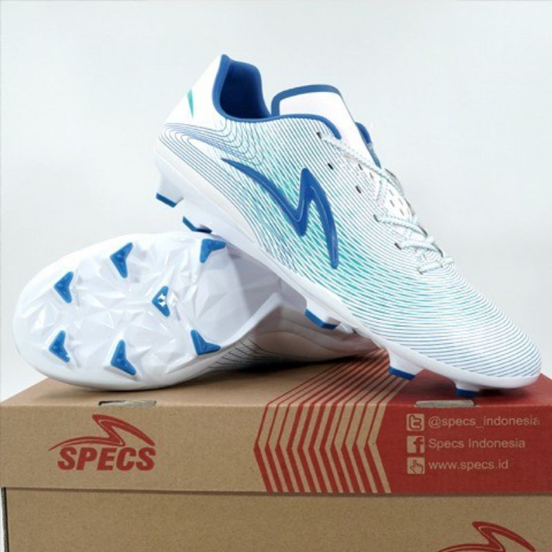 sepatu bola SPECS LIGHTSPEED ULTRA FG WHITE EMERALD 100%ORIGINAL